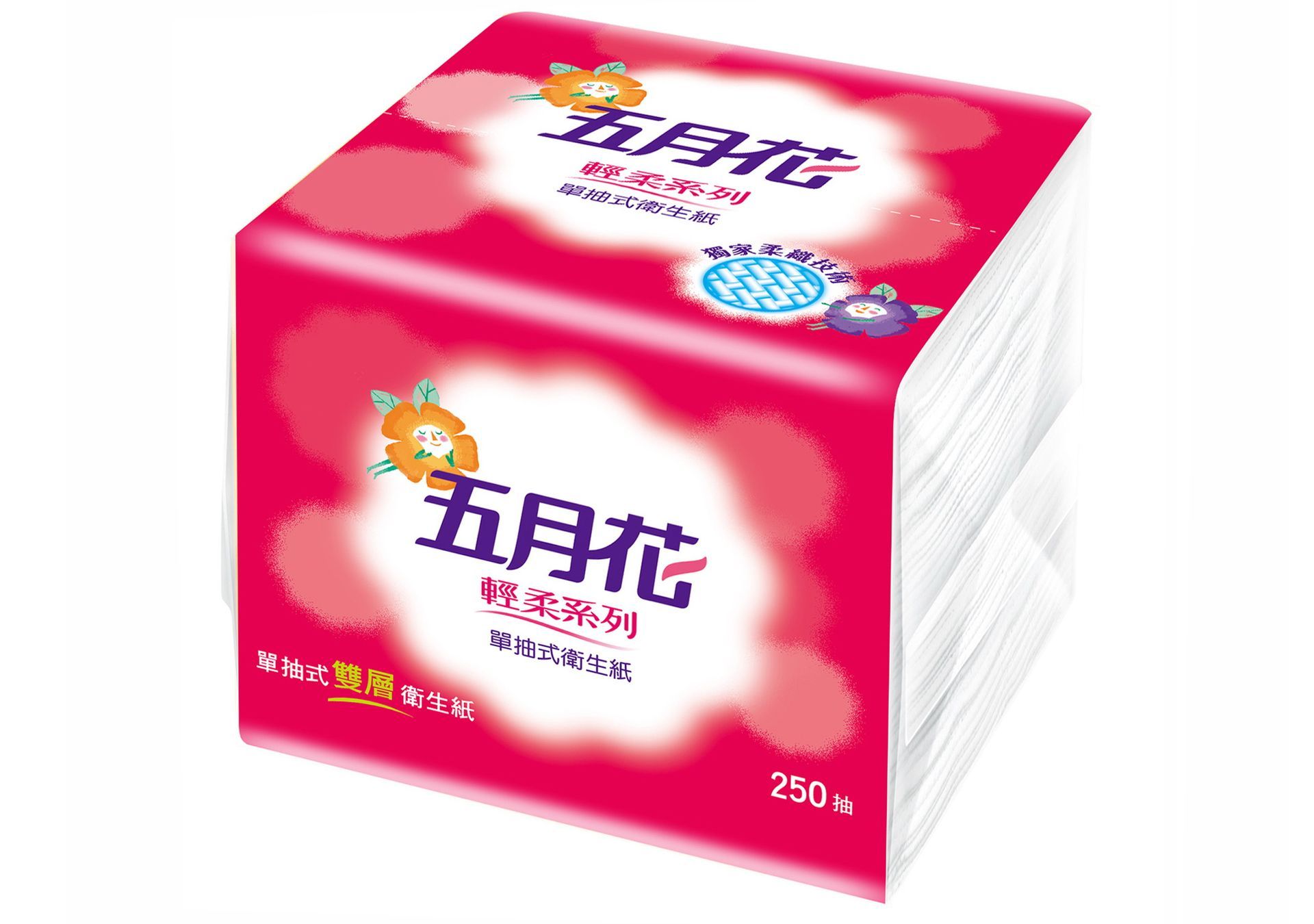 五月花單抽衛生紙250*48