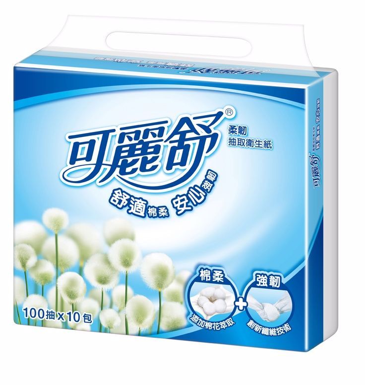 可麗舒衛生紙100抽*10包/袋
