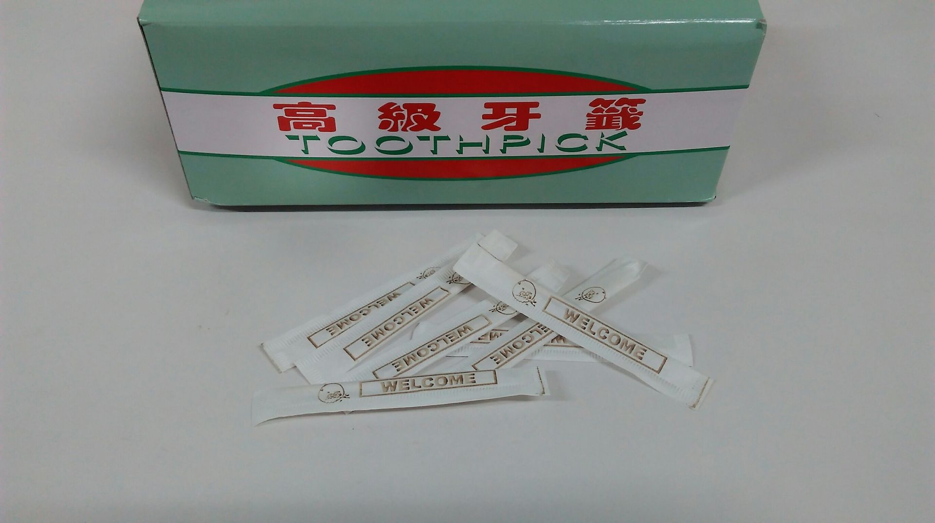 紙包單頭牙籤(木頭)/盒
