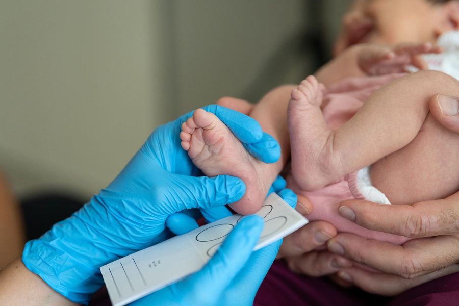 Taking a Blood Sample from A Newborn's Foot — Gowen, MI — RiverSong Midwifery