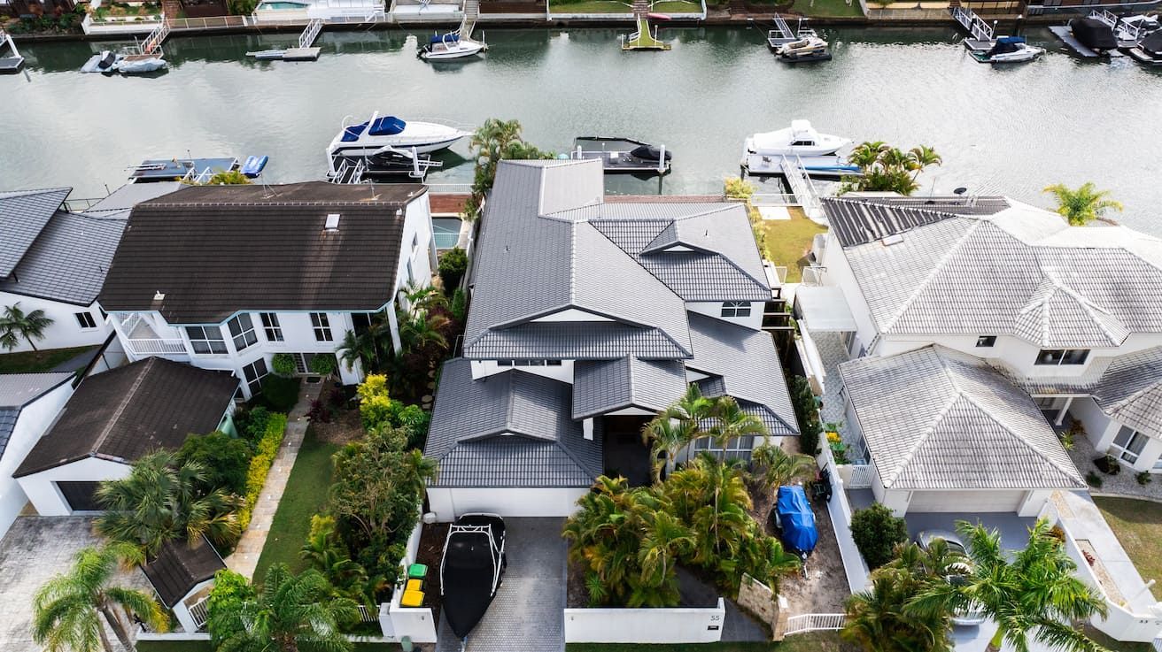 A newly painted roof in Tweed Heads