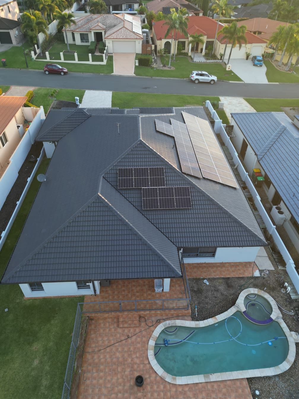 A tweed heads roof that was painted