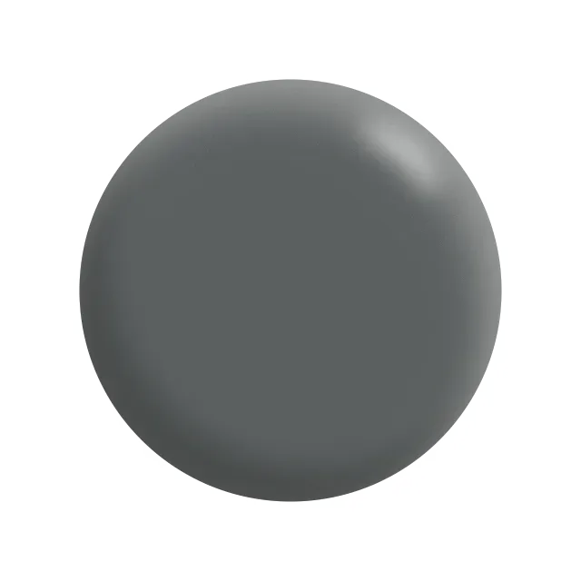A close up of a gray circle on a white background