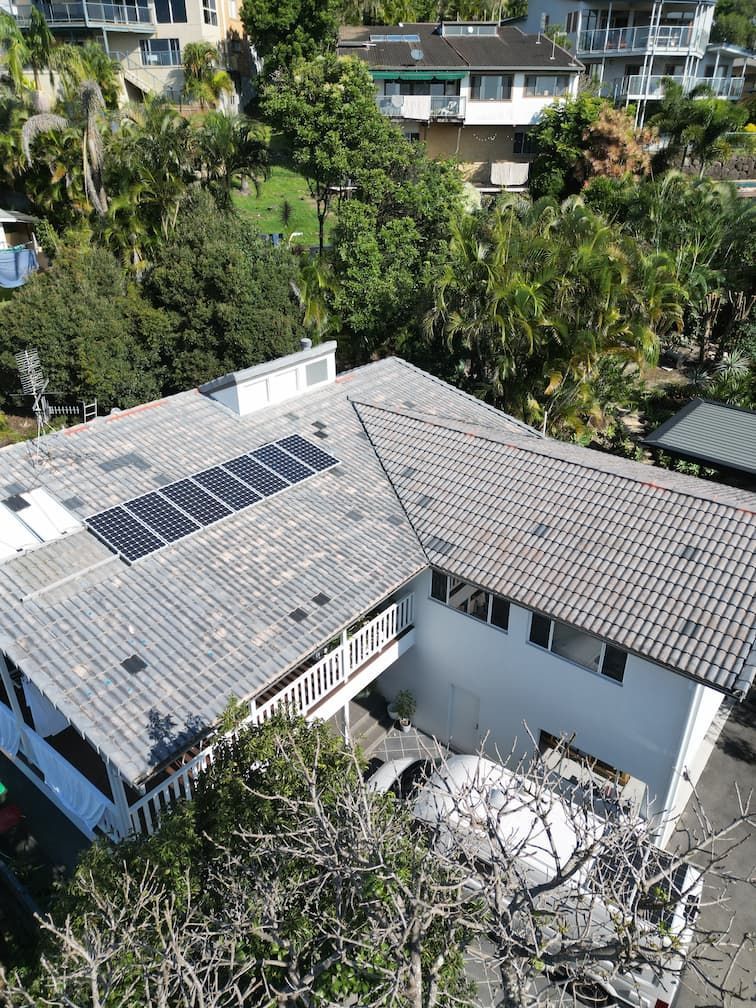 Before a roof restoration
