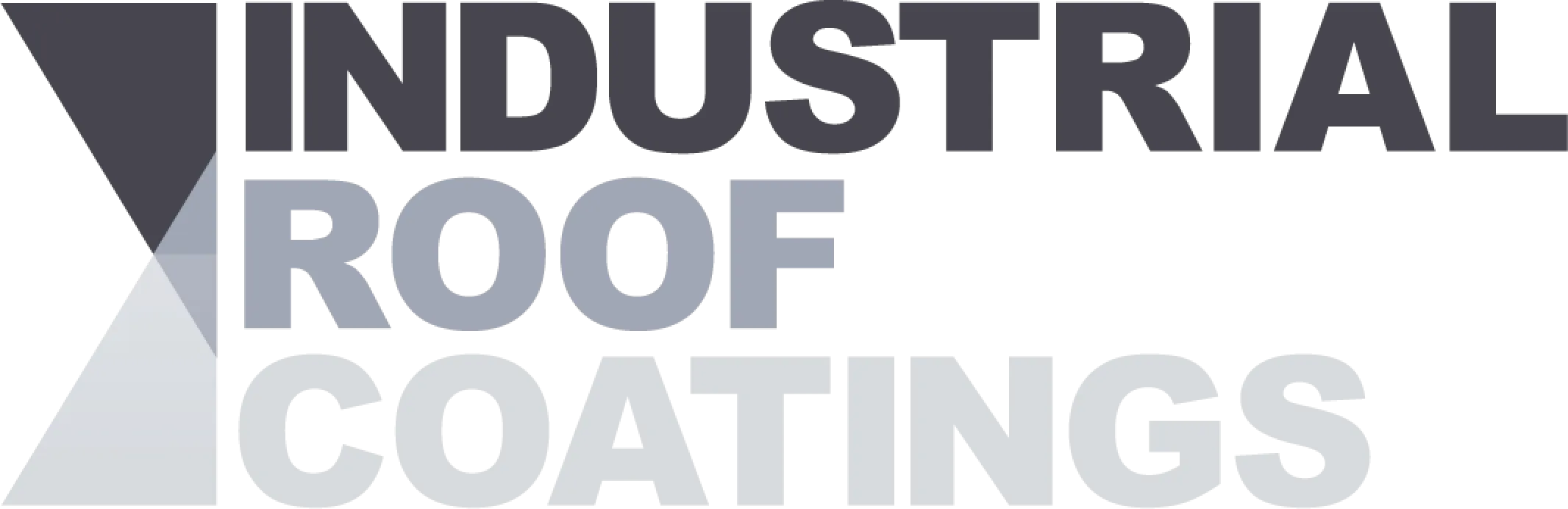 A logo for industrial roof coatings is shown on a white background.