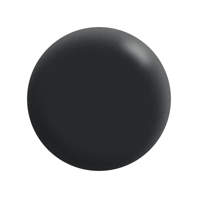 A black circle is on a white background.