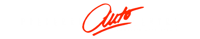 Red handwritten signature logo on a white background