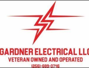Gardner Electrical LLC logo with red lightning bolt and veteran-owned, operated text