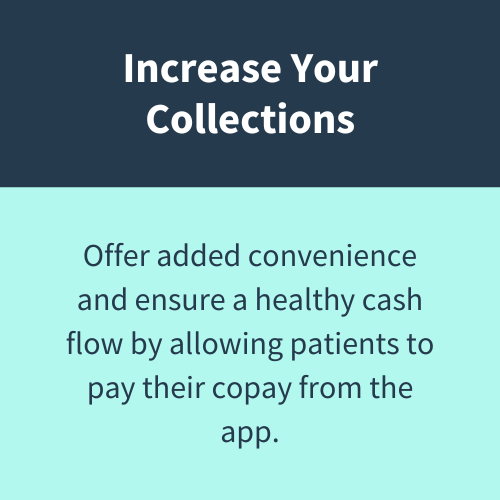 A blue and white sign that says increase your collections
