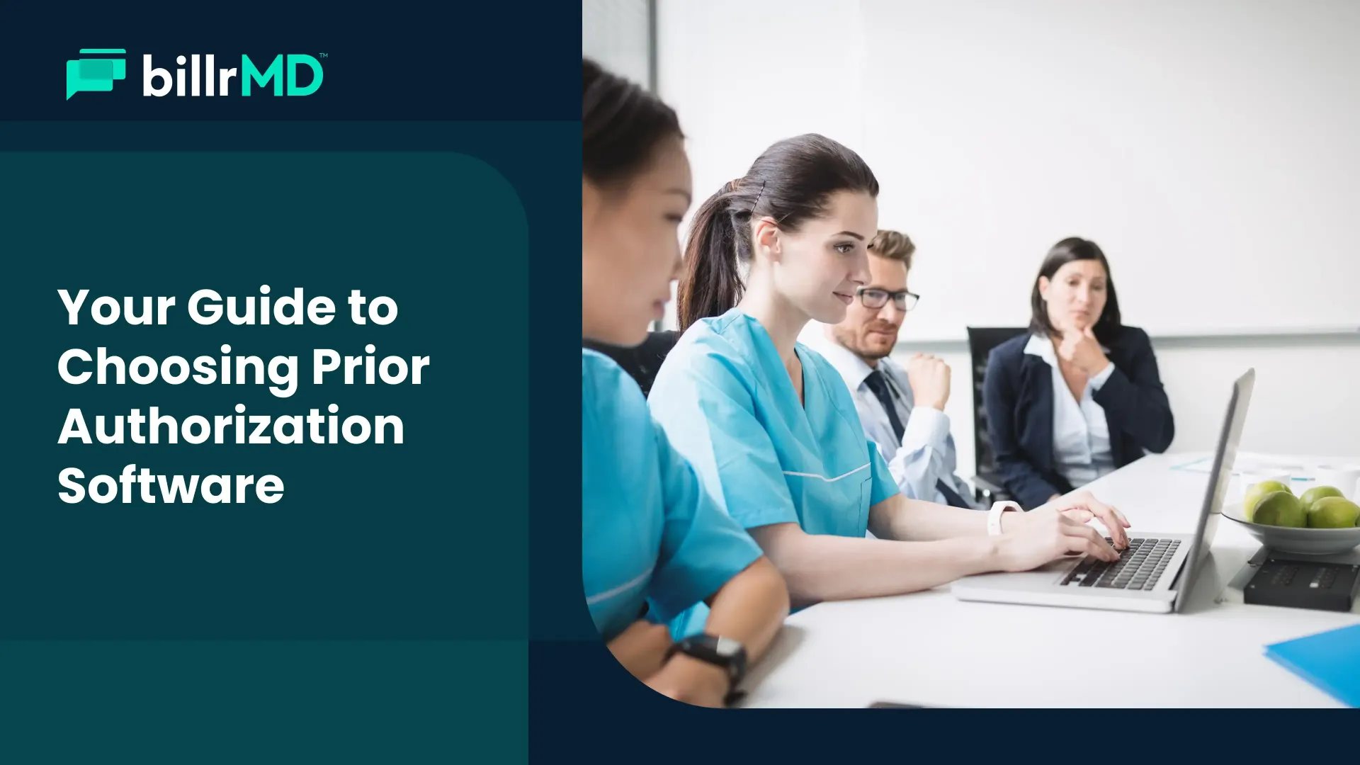 Healthcare billing staff reviewing prior authorization status on a practice management dashboard.