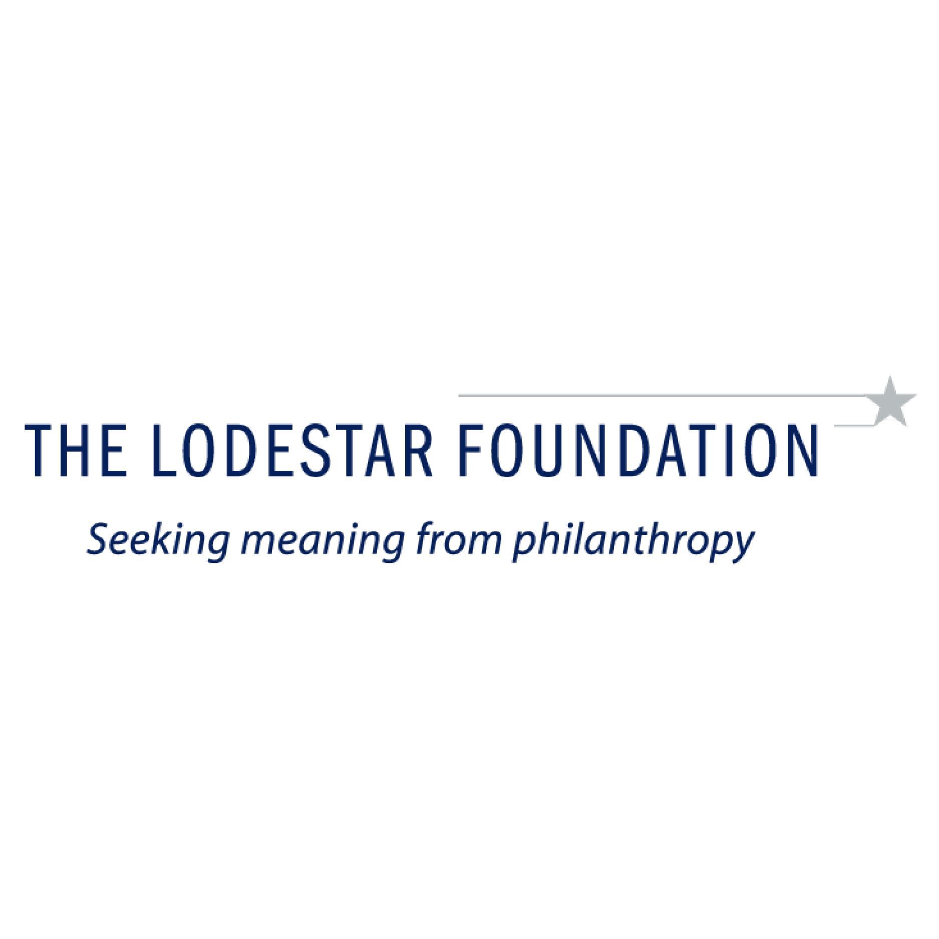 Logo: The Lodestar Foundation, dark blue text with tagline 