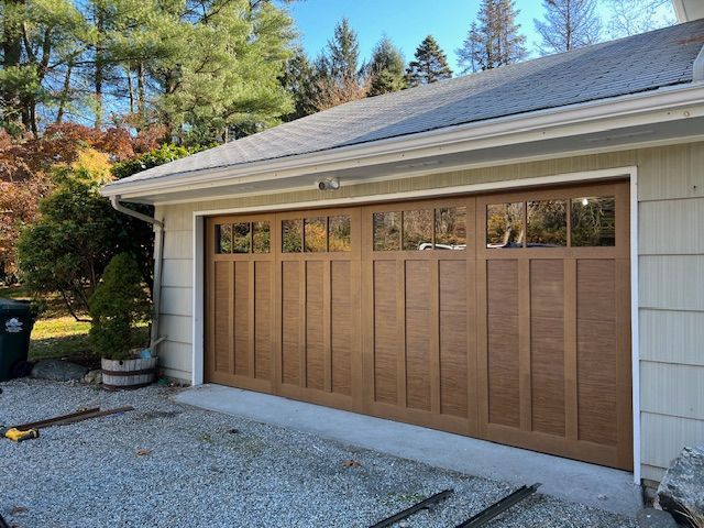Double wide garage door installation