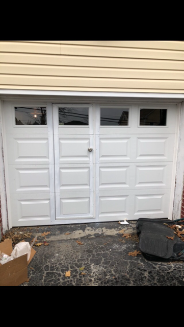 Windows on a new garage door