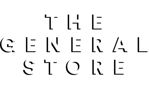 The General Store logo in stylized black text on a white background