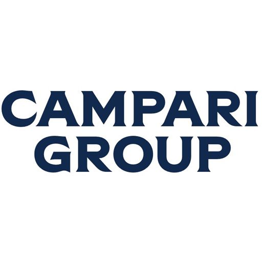 Campari Group logo in dark blue text on a white background