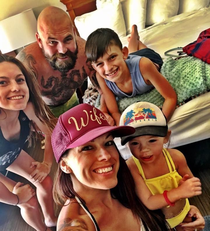 The Ahlers family gathered together