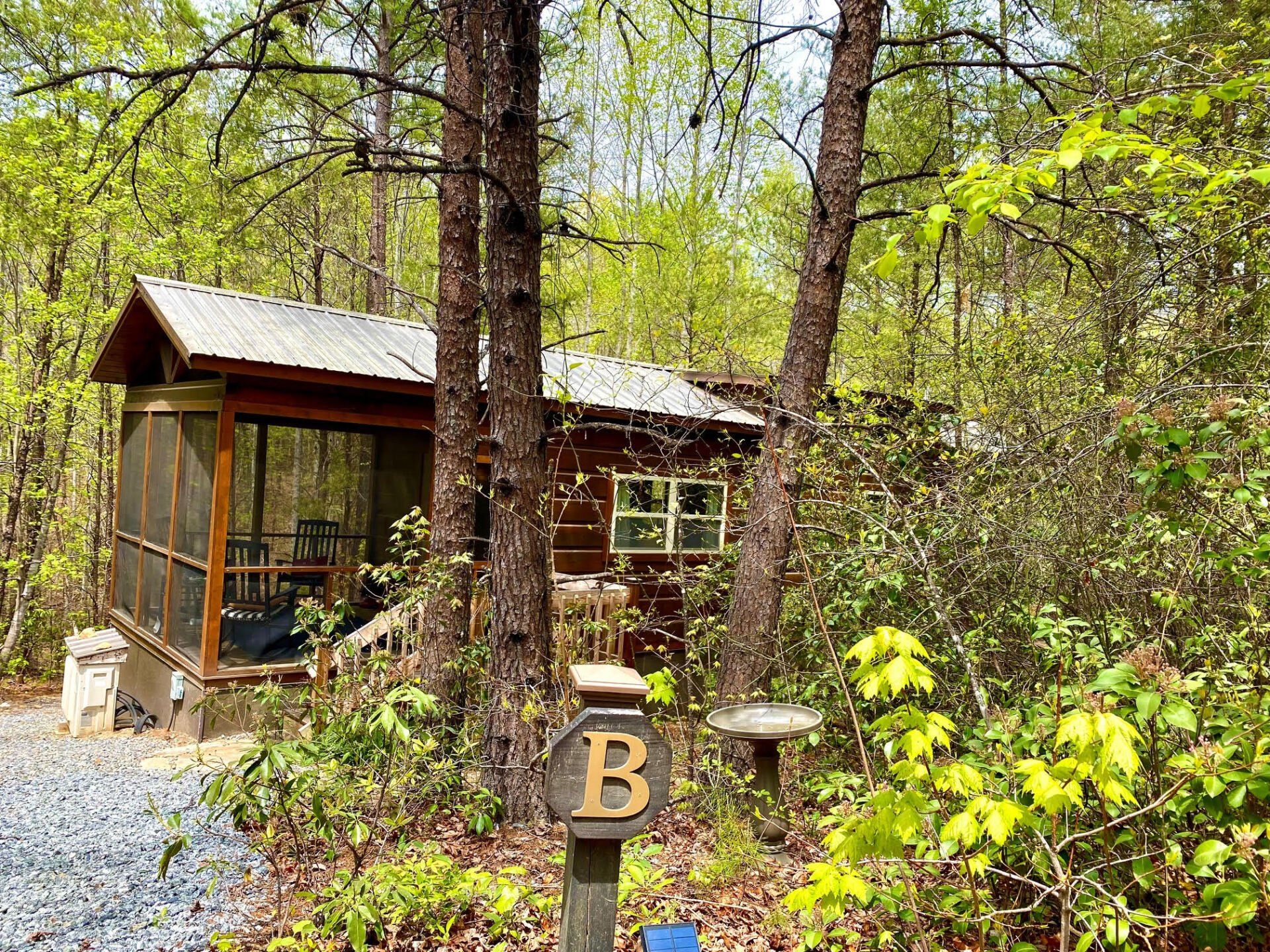 Private Cabin B at Serenity Ridge for wedding guest lodging in the North Carolina mountains