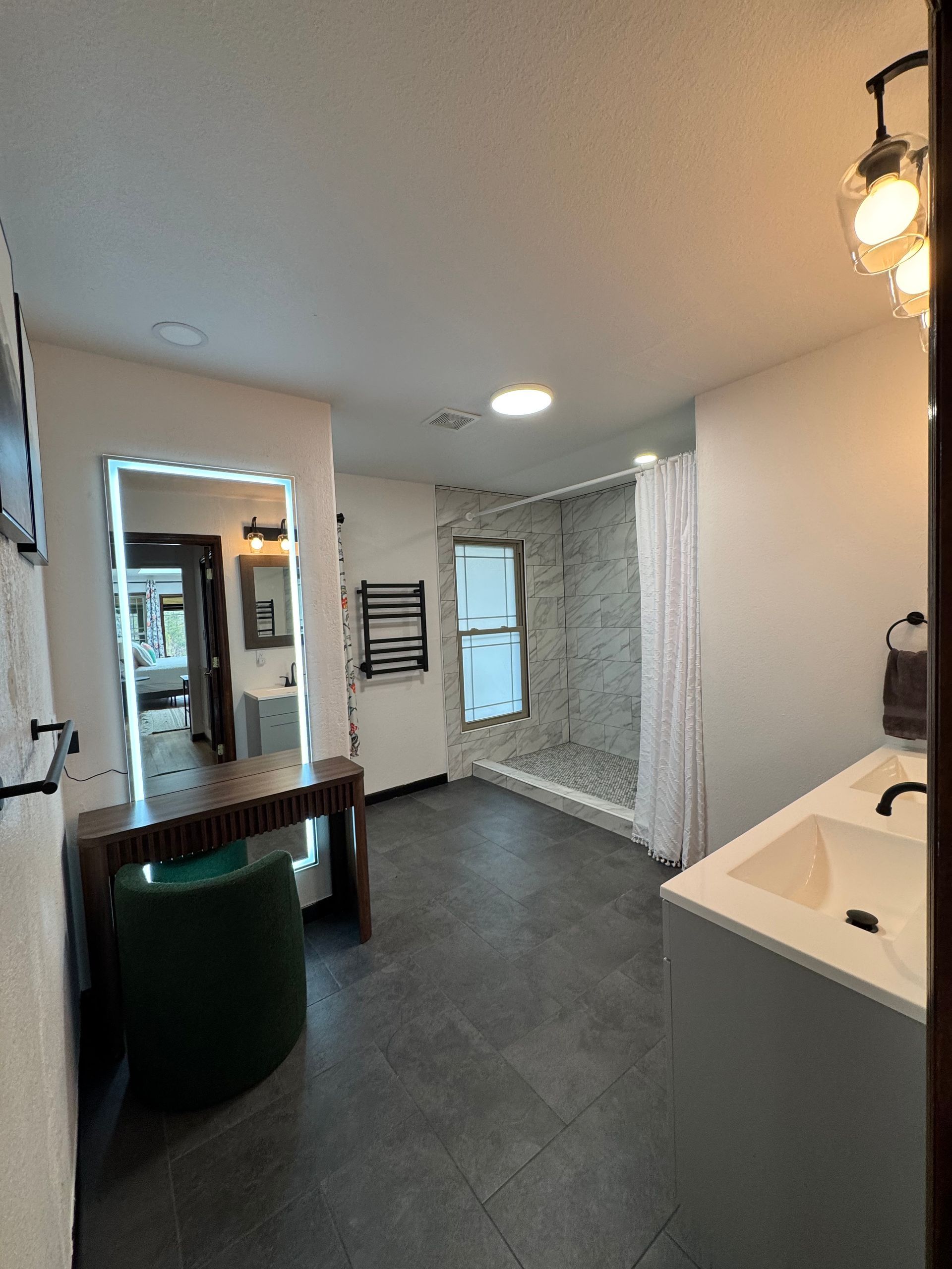 Bathroom inside Hilltop House at Serenity Ridge