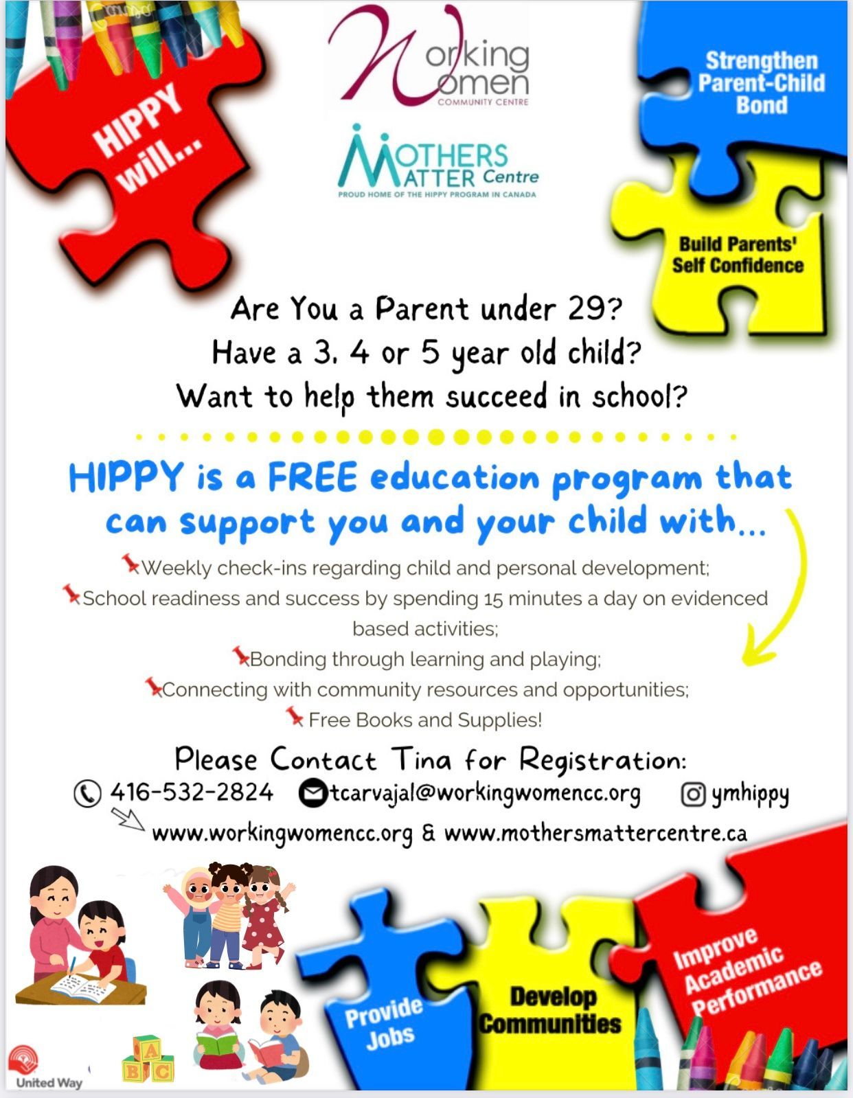 A flyer for hippy is a free education program that can support you and your child with.