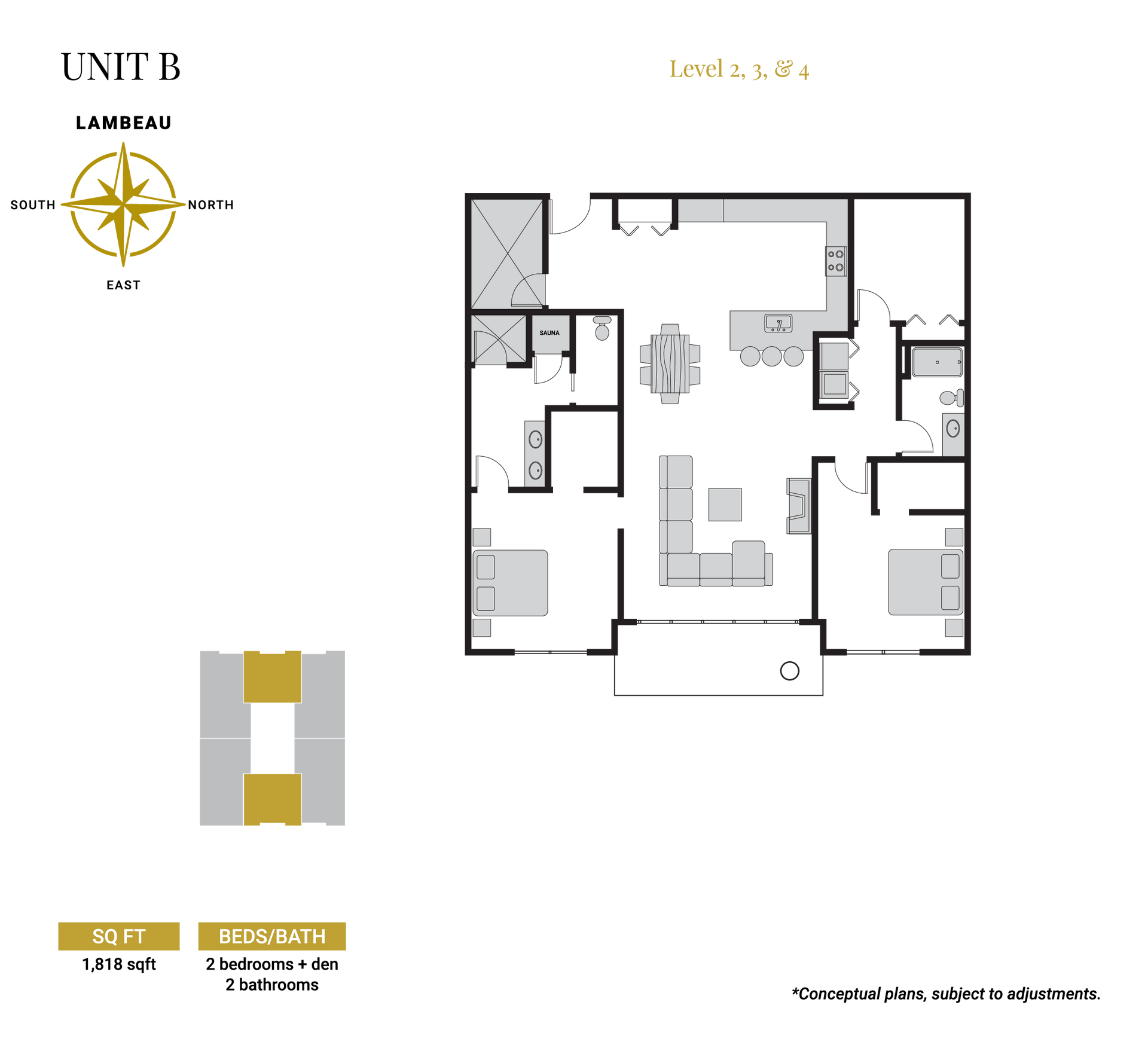 Floor Plans | Unit B | Legacy Heights Condominums | Greensboro, WI