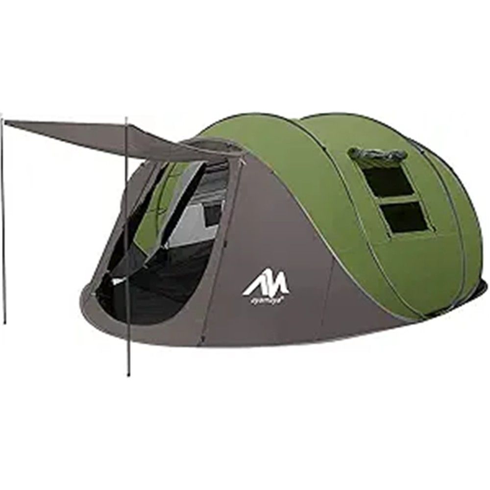 6 Person Easy Pop Up Tents for Camping - AYAMAYA Double Layer Waterproof Instant Tent with Vestibule & Porch