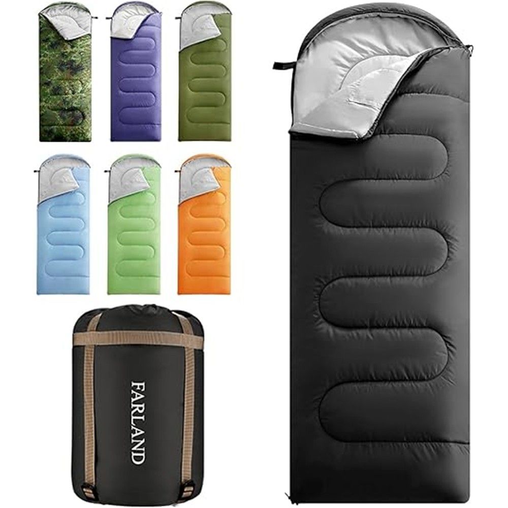FARLAND Sleeping Bags 30℉ for Adults Teens Kids with Compression