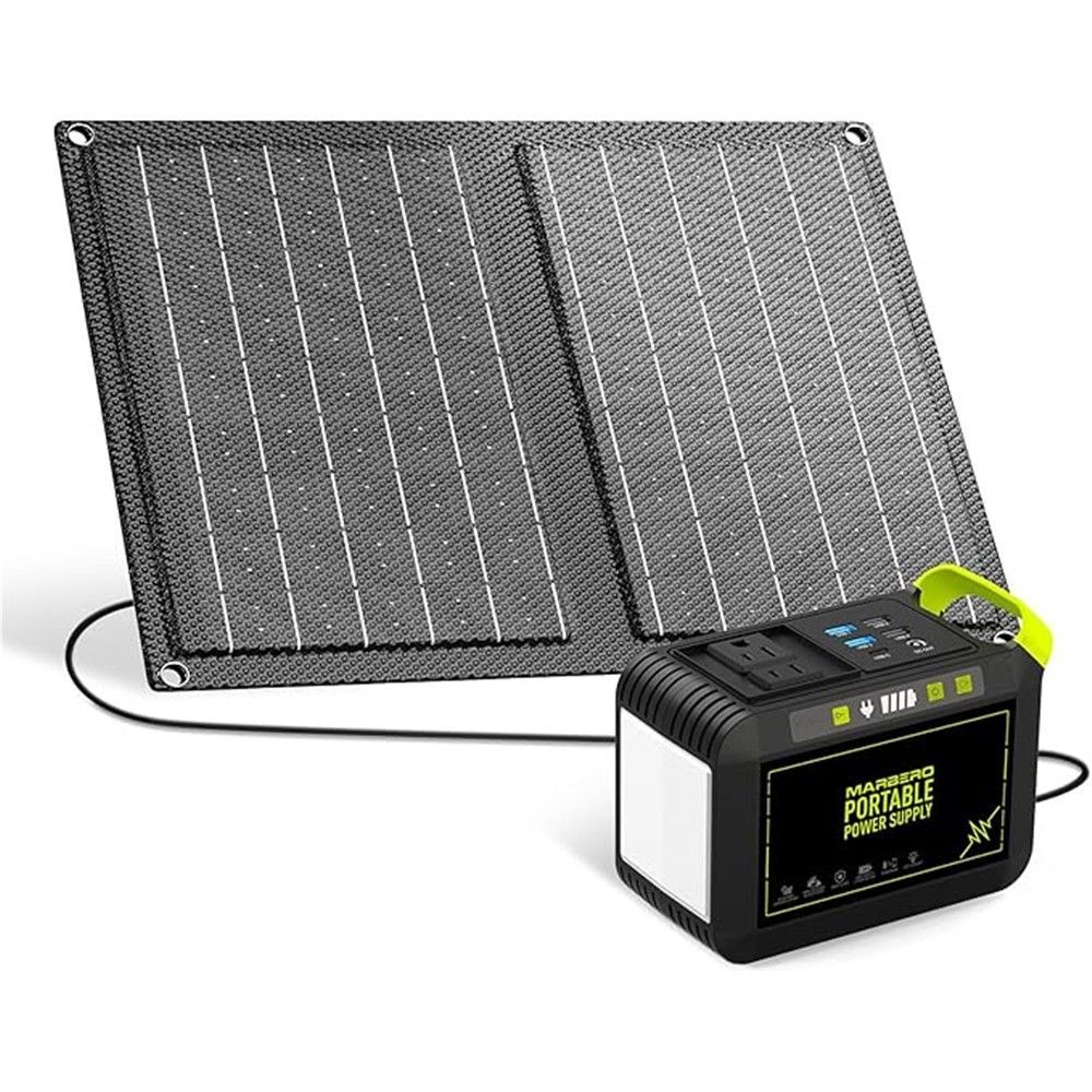 MARBERO 88.8Wh Solar Generator with 21W Solar Panel Included Portable Power Station