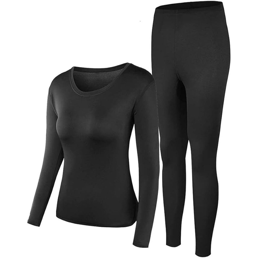 PISIQI Thermal Underwear Women Ultra-Soft Long Johns Set