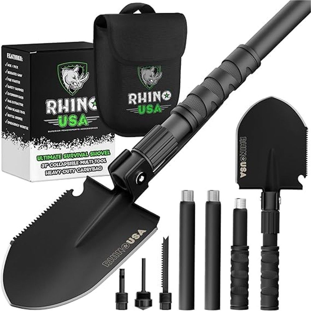 Rhino USA Survival Shovel w/Pick
