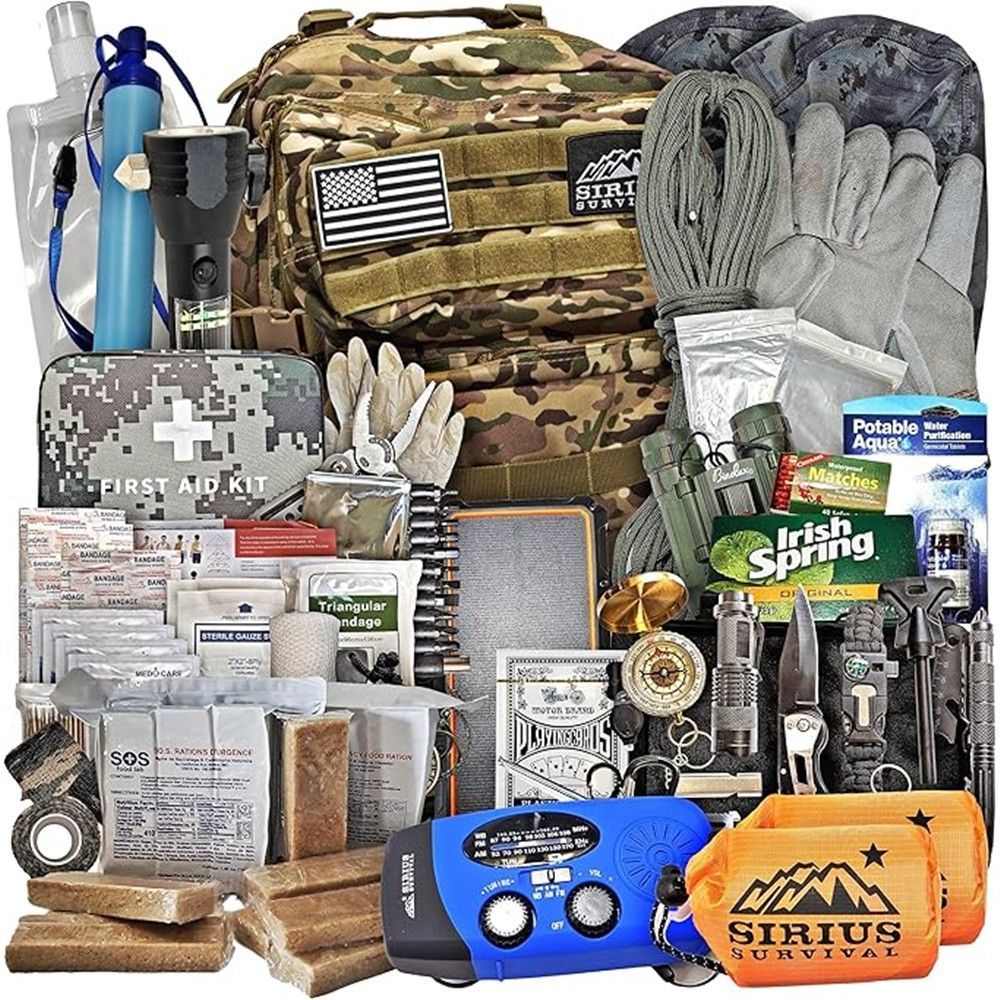 Sirius: Pre-Packed Bug Out Bag - 72 Hour Kit for 2 People