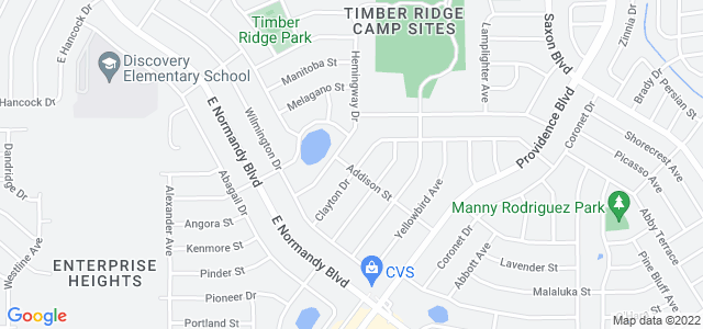 Map of business location