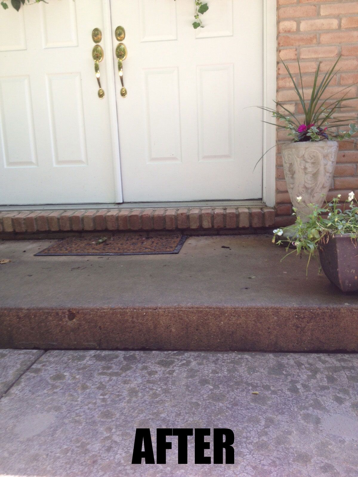 Outside the house