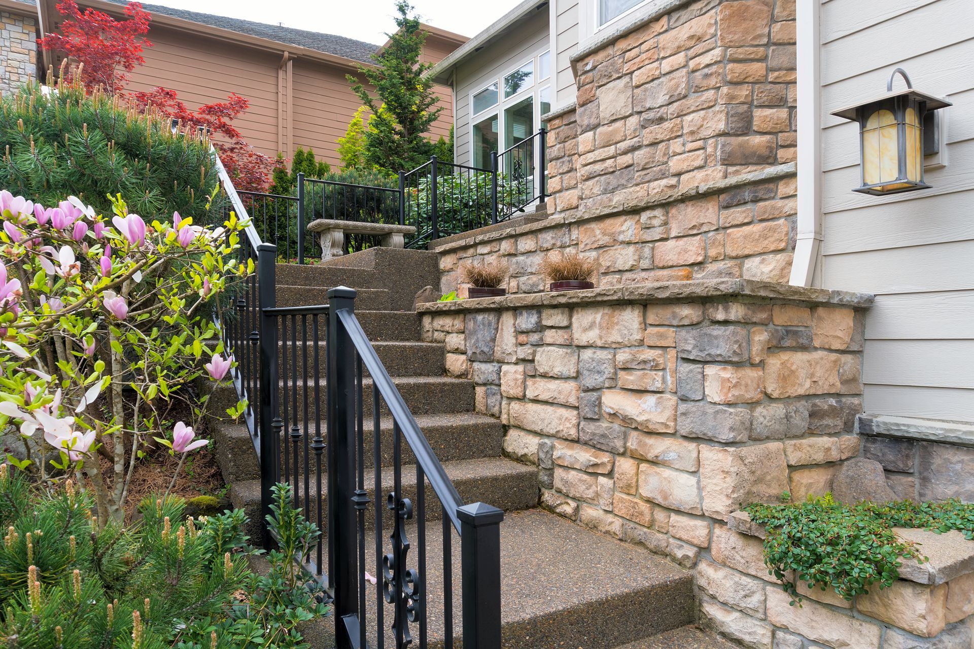 Concrete stairs