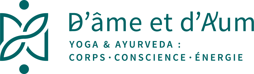 Un logo pour d'ame et d'aum yoga et ayurveda
