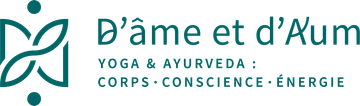 Un logo pour d'ame et d'aum yoga et ayurveda