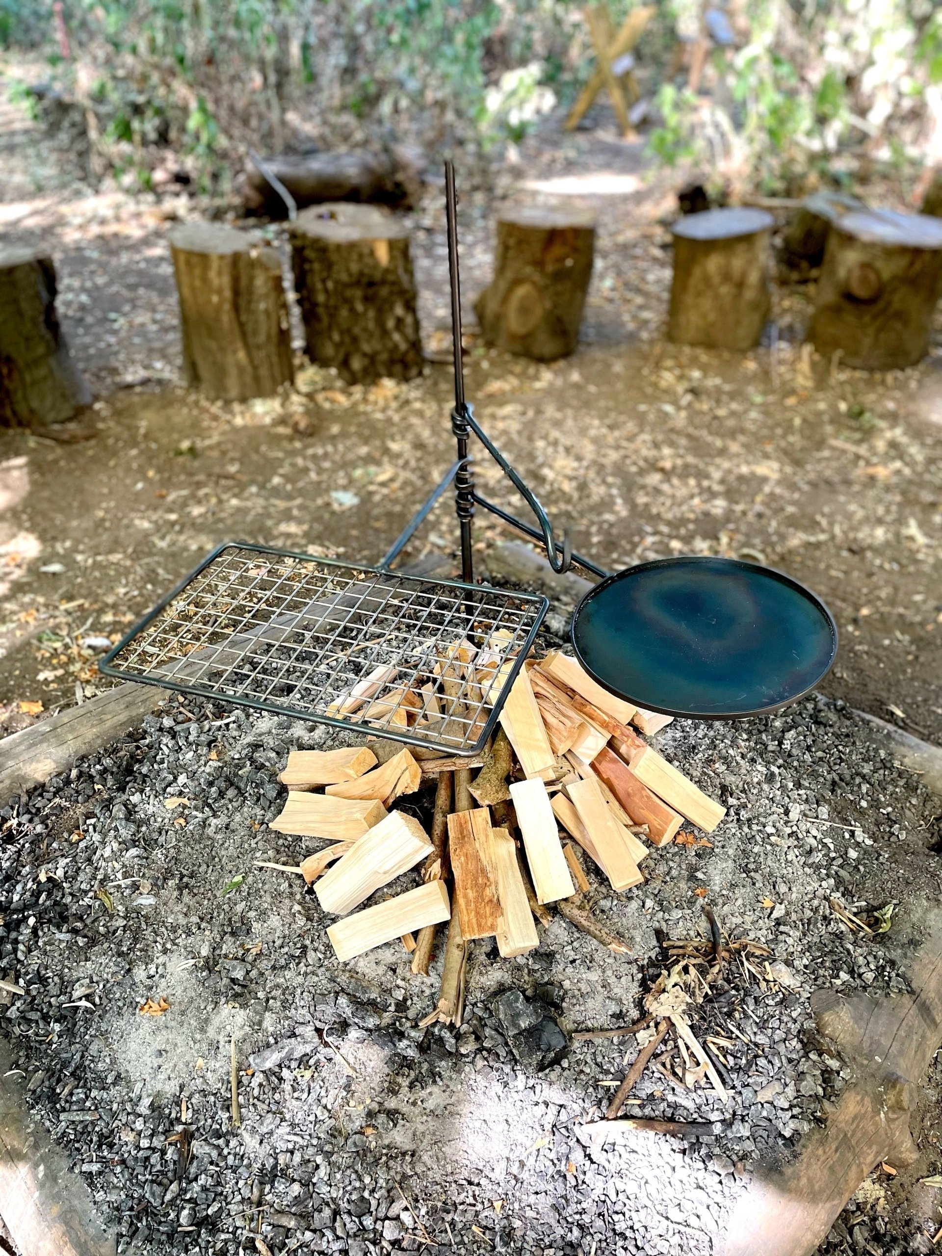 Open fire cooking equipment by TJM Metalworks Worldwide Shipping