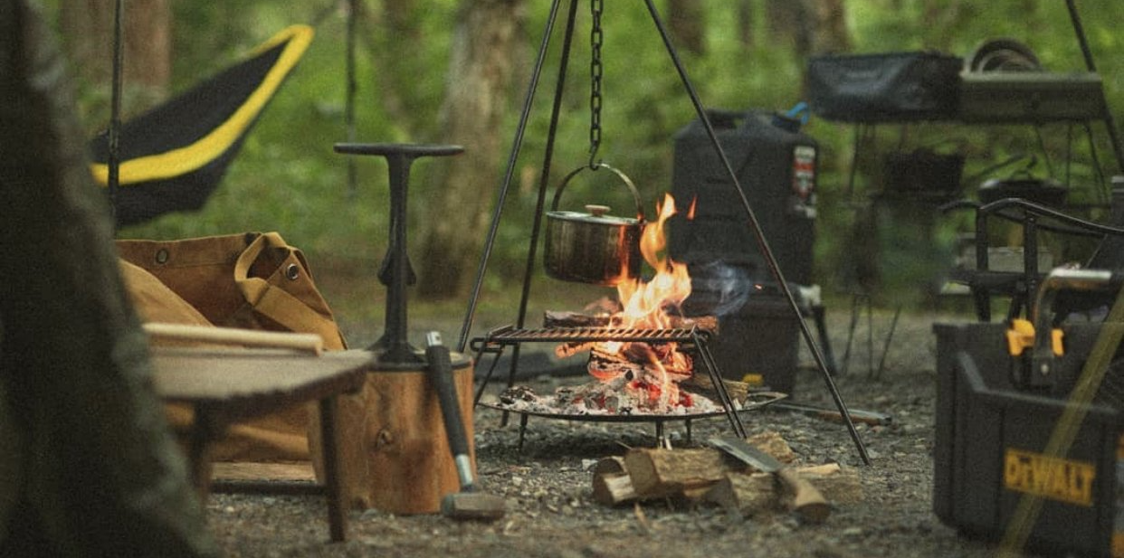 Open fire cooking equipment by TJM Metalworks Worldwide Shipping