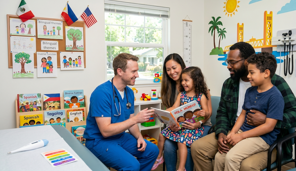 Raising Bilingual Children with their Parents at Doctor