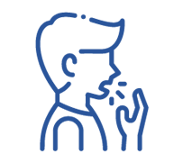 icon of man sneezing