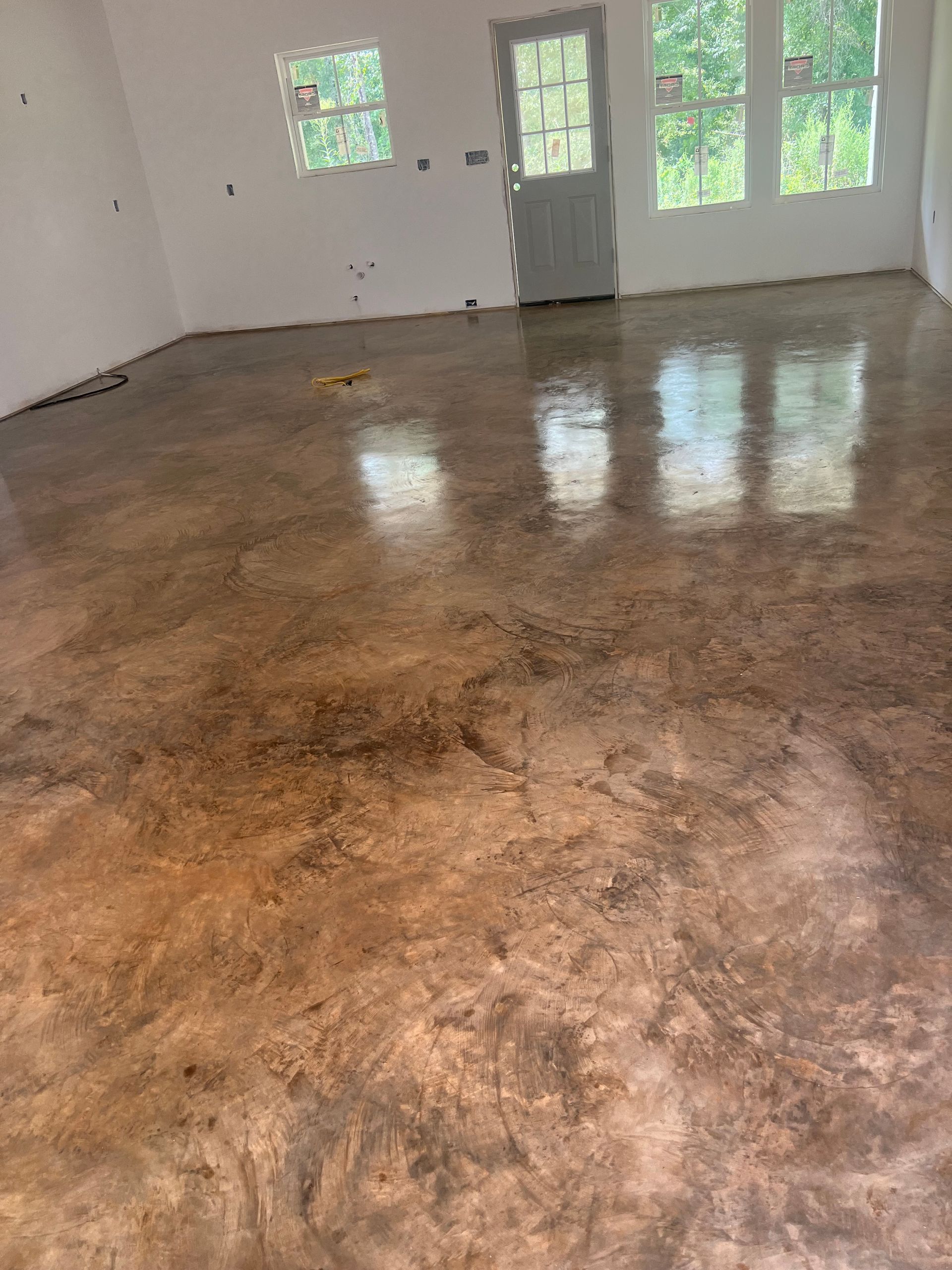 decorative concrete flooring project