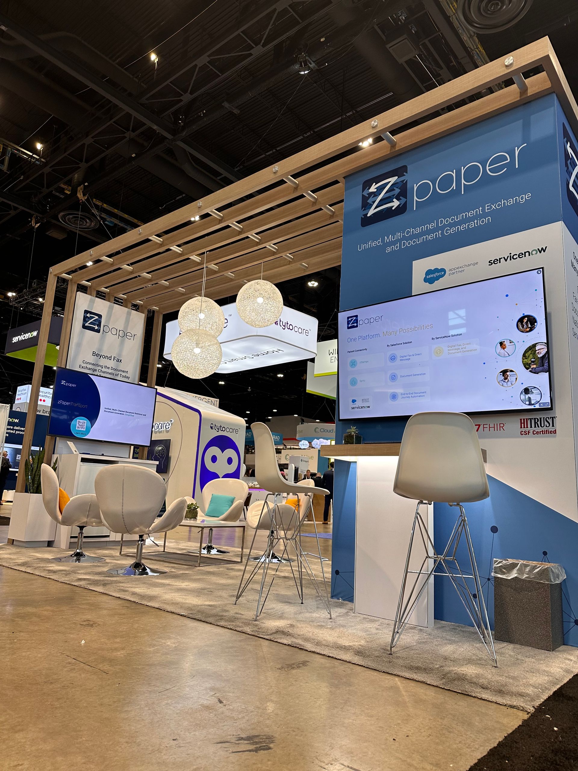 zPaper trade show booth designed by Rishari