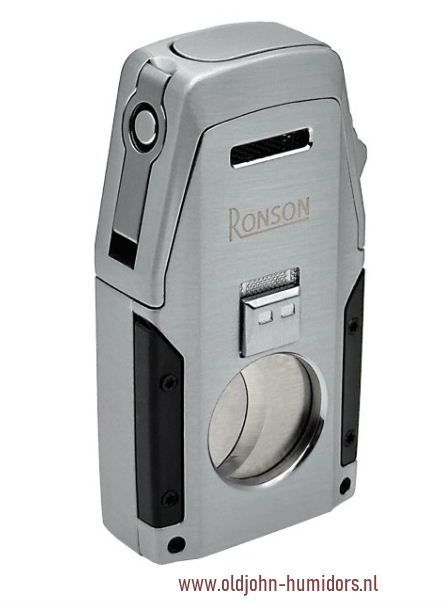 RO8:  Ronson Mirage 2 x Jetflame  -boor -snijder- Chrome satin
