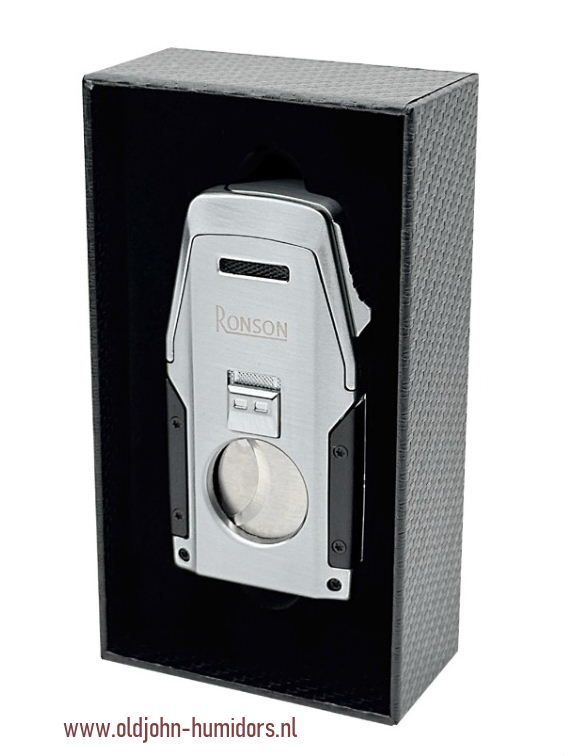 RO8:  Ronson Mirage 2 x Jetflame  -boor -snijder- Chrome satin
