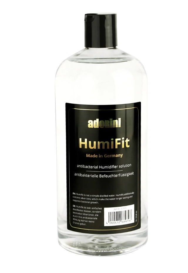 Adorini HumiFit 1 liter,
luchtbevochtigervloeistof Gedistilleerd water, Bevat zilverionen.Antibacterieel