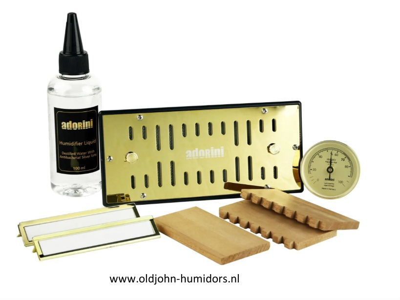h156 Humidor Adorini Cedro M DeLuxe hoogwaardige cederhoutfineer verkoop via www.oldjohn-humidors.nl