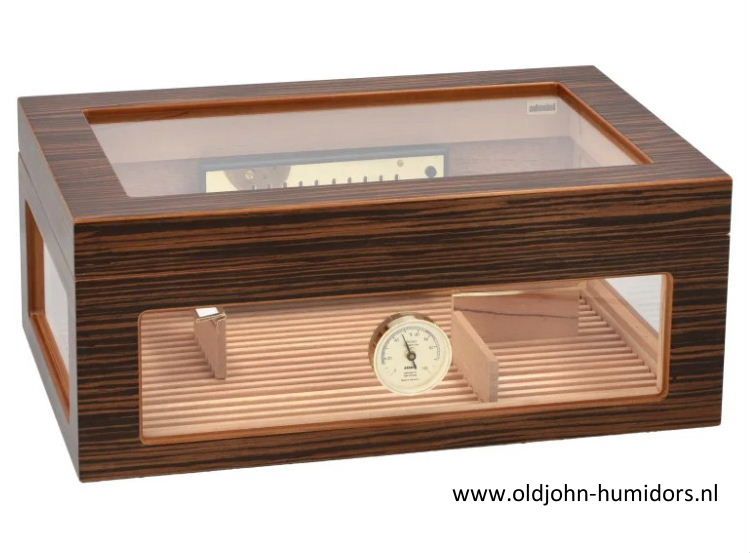 Humidor Adorini Treviso Grande DeLuxe Hoogwaardig ebbenhout fineer