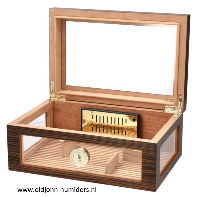 Humidor Adorini Treviso Grande DeLuxe Hoogwaardig ebbenhout fineer