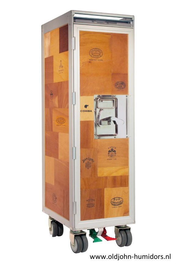 H205 Adorini Trolley Cabinet Humidor Cub - Old John Humidors