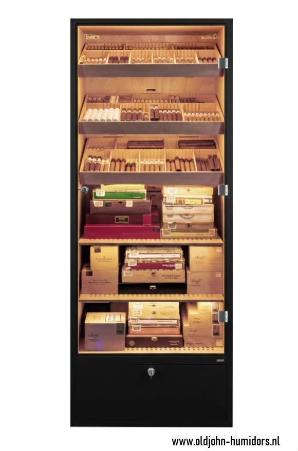 H300 Adorini Primo Cabinet Humidor Black 5400 cigars