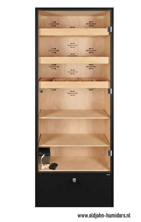 H300 Adorini Primo Cabinet Humidor Black 5400 cigars